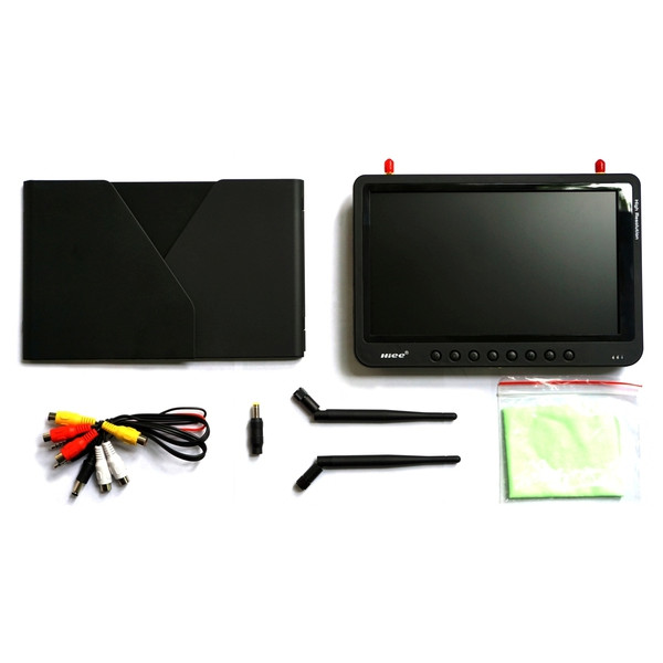 Дисплей HD FPV 9" HIEE HDRM908 1024x600 два приёмника 5.8GHz 32к + адаптер